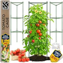 Suporte ajustável para tomate K-Brands, 3 unidades, 122 cm