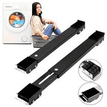 Suporte Ajustável Rodinhas Base Móveis Geladeira Máquina