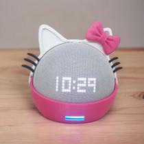 Suporte Alexa Echo Dot 4 ou Echo Dot 5 Hello Kitty ou Gatinha Marie - Escultura, Presente, decoração - CEO 3D PRINTING
