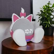 Suporte Alexa Echo Dot 4 ou Echo Dot 5 Hello Kitty ou Gatinha Marie - Escultura, Presente, decoração - CEO 3D PRINTING
