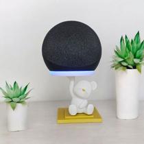 Suporte Alexa Echo Dot 4 ou Echo Dot 5 Urso / Ursinho Decorativo - Presente decoração criativa stand