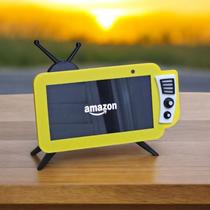 Suporte Alexa Echo Show 5 3 Geração tema TV retrô - Escultura Presente, decoração criativa, amazon