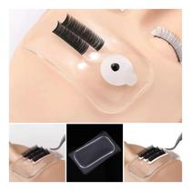 Suporte Alongamento Porta Cílios Testa Silicone Reutilizável