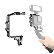 Suporte Alumínio Com Entrada De Mic E Flash Câmeras De Ação Suporte Alumínio Com Entrada De Mic E Flash Câmeras De Ação