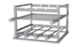 Suporte Alvenaria P/ Churrasco Inox C/4 Espetos Tela Moeda 49cm Suporte Alvenaria P/ Churrasco Inox C/4 Espetos Tela Moeda 49cm