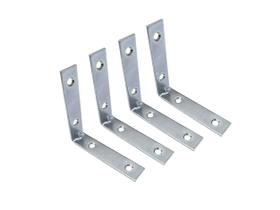 Suporte angular Corner Brace QCAA Heavy Duty Steel, pacote com 4