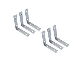 Suporte angular Corner Brace QCAA Heavy Duty Steel, pacote com 6