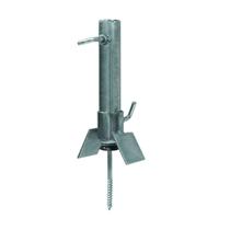 Suporte Antena 10A Telha 32MM Tubo Prata Cromo