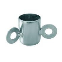 Suporte Antena 16-B Estrelinha Movel 32Mm Tubo 1 Polegadas Prata Cromo