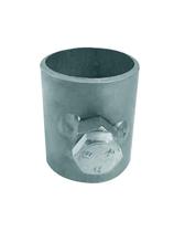 Suporte Antena 18-B Calco Da Estrelinha 32Mm Tubo 1 Polegada Prata Cromo - DIMATIX