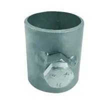 Suporte Antena 18-B Calco Da Estrelinha 32Mm Tubo 1 Polegada Prata Cromo