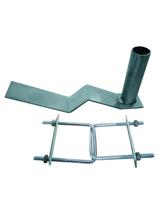 Suporte Antena 313-af Telha Francesa 3/4" Prata Cromo