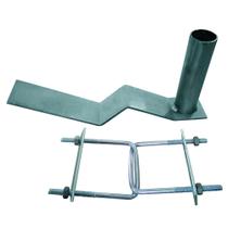 Suporte Antena 313-AF Telha Francesa Tubo 3/ 4 com Suporte Prata Cromo