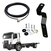 Suporte Antena Px Dianteiro Capô Lado Motorista Volkswagen Constellation Cabo 5,5m Parafusos Anti-Furto