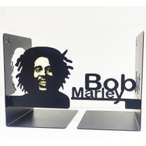Suporte Aparador de Livro em Aço Bob Marley Reggae Paz Porta Livro Cd e Dvd - PeculiArtes