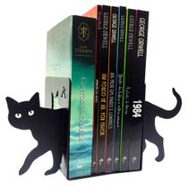 Suporte Aparador de livros em aço Porta Livros Gatos - PeculiArtes