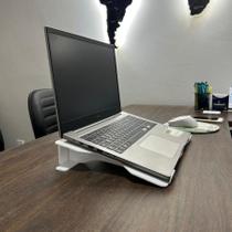 Suporte Apoio De Notebook Portátil Home Office Ergonômico Premium Luxo Acrílico Personalizad