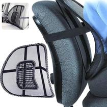 Suporte Apoio Lombar Encosto Ergonômico Banco de Carro Cadeira de Escritório Correção Má Postura Correta Alívio Dor nas Costas Coluna Dores Pescoço