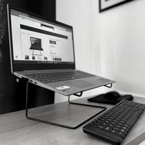 Suporte/apoio Para Notebook Nt-02 Ergonômico Fixo Preto - Suportaço