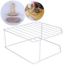 Suporte Aramado 2 Níveis Cozinha Banheiro Quarto Branco - Bel
