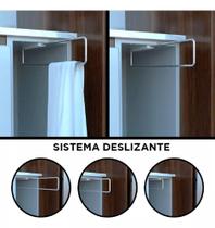 Suporte Aramado Organizador Porta Pano De Prato E Toalha Deslizante