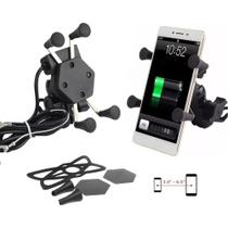 Suporte Aranha Carregador Moto Celular Fixa Retrovisor