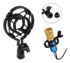 Suporte Aranha p/ Microfone Condensador Shock Mount - SM 50 - Smart
