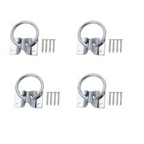 Suporte Argolado Aço Inox Flor Pendurar Cabresto Cavalo Suporte Argolado Aço Inox Flor Pendurar Cabresto Cavalo
