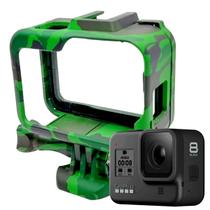 Suporte Armação Moldura Frame Camuflado Verde GoPro Hero 8 - Shoot
