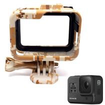 Suporte Armação Moldura Frame GoPro 8 Black - Camuflado Marrom
