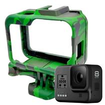 Suporte Armação Moldura Frame GoPro 8 Black - Camuflado Verde