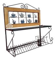 Suporte Artesanal Paneleiro Artesanal Panelinha 80cm Sudeste Rústico