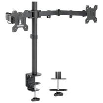 Suporte Articulado 2 Tv Monitor 13 A 27 Mesa Aço Lorben