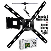 Suporte articulado 4 mov para TV até 56 polegadas e Antena Sinal Digital Suporte articulado 4 mov para TV até 56 polegadas e Antena Sinal Digital