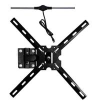 Suporte Articulado + Antena Sinal Digital Tv 3 Movimentos