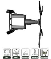 Suporte Articulado banana Parede Tv - Led/lcd - 32 A 55 Cor Preto