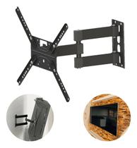 Suporte articulado com inclinacao para tv de 14" a 55" preto - Geniobox Suporte articulado com inclinacao para tv de 14" a 55" preto - Geniobox