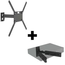 Suporte Articulado de 14 a 56 + Suporte para DVD Multivisão