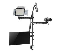 Suporte Articulado de Mesa 4 Em 1 Para Setup e Studio Completo Pcyes Suporte Articulado de Mesa 4 Em 1 Para Setup e Studio Completo Pcyes
