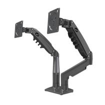 Suporte Articulado de Mesa ELG, F160N, p/ 2 Monitores 17"-35", Pistão a Gás, Até 9kg, Cinza Escuro