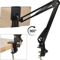 Suporte Articulado de Mesa Para Celular Tablet iPad Kindle 360 Graus Escritório Assistir Vídeos - CJR