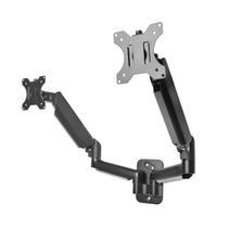 Suporte Articulado de Parede com Pistão a Gás e Ajuste de Altura para 02 Monitores de 10 à 35 Polegadas - PIX PX-F250P