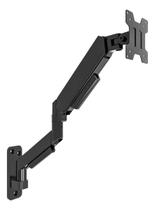 Suporte Articulado De Parede Monitor Tv Pistão A Gás 17 A 35 Preto Braço Vertical Ou Horizontal Altura Ajustável Giro 360
