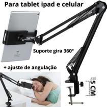 Suporte Articulado Flexível de Mesa Para Celular Smartphone Tablet Kindle Ipad - CJJM