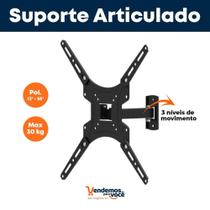 Suporte Articulado p/ TV Pro Eletronic PQST-AT55/02 3 Movimentos
