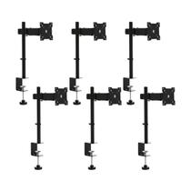 Suporte Articulado para Monitor LED e LCD de 13'' a 27” Preto Brasforma BM812 - 6 Unidades
