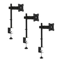 Suporte Articulado para Monitor LED e LCD de 13'' a 27” Preto Brasforma BM812 Preto - 3 Unidades