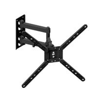 Suporte articulado para tv 10 a 65 polegada parede 3 movimentos triarticulado com inclinação - 30 kg