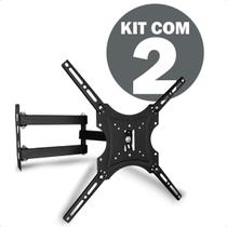 Suporte Articulado para TV e Monitor 14 a 55 Polegadas LED LCD Plasma Kit 2