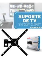 Suporte Articulado para TV LED LCD Plasma 3D Smart TV de 10 a 60 Polegadas BRA3.0 Brasforma Preto